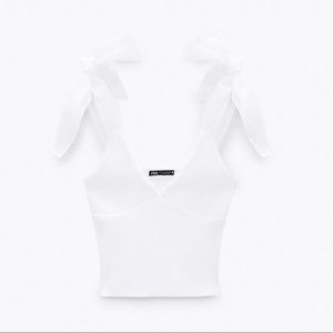 Zara Organza Bow Top